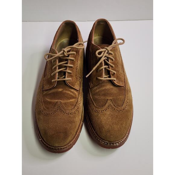 FRYE Men\'s Suede Wingtip Oxford Shoes Size 9.5 D, Made In Mexico, Ltd Ed main image 6